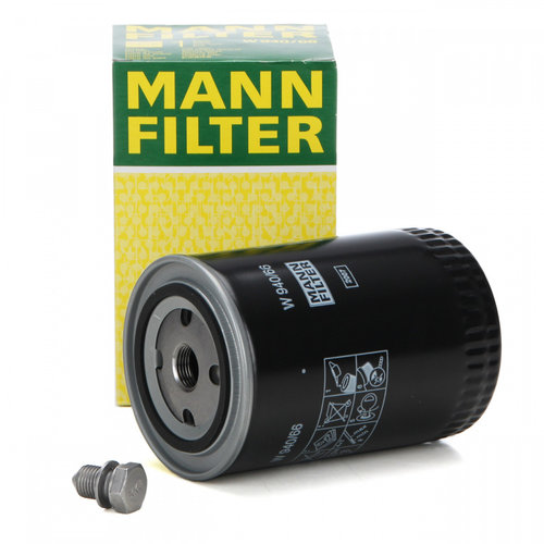 Set Filtru Ulei Mann Filter W940/66 + Buson Golire Baie Ulei Oe Audi A4 B5 1995-2001 N90813202