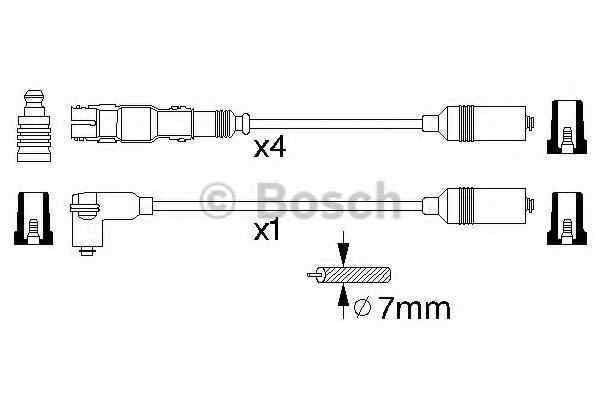 Set fise bujii AUDI A4 8D2 B5 BOSCH 0 98