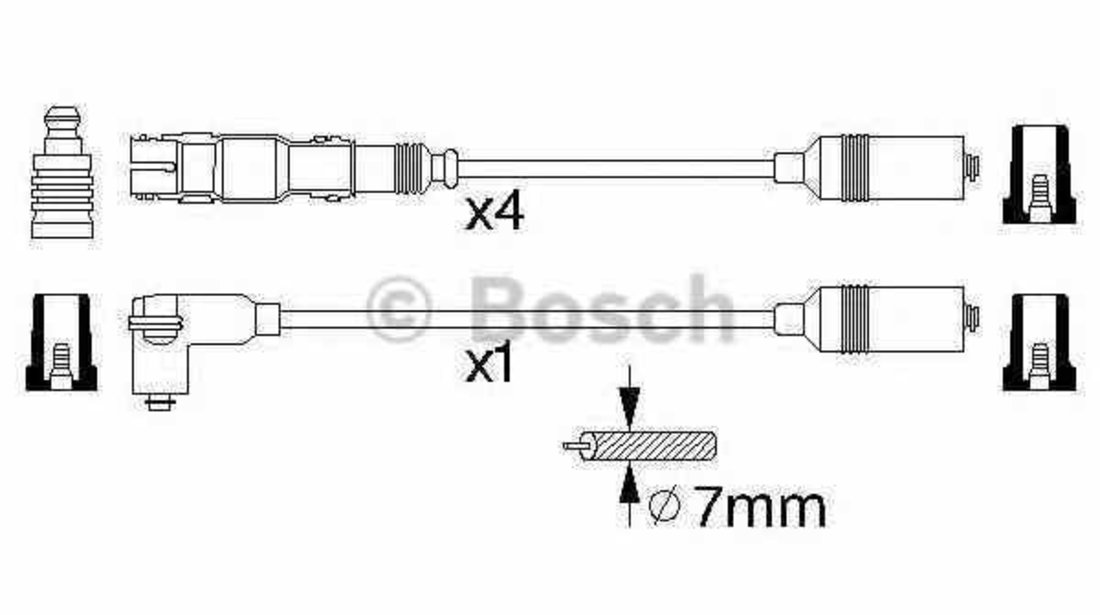 Set fise bujii AUDI A4 8D2 B5 BOSCH 0 986 356 304