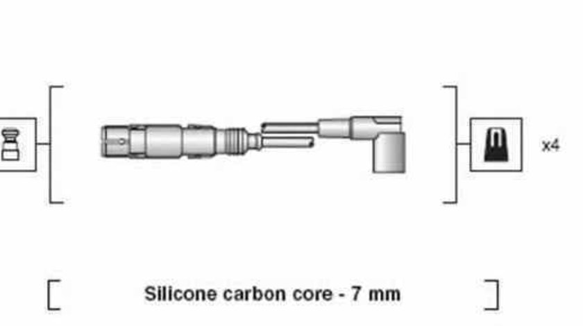 Set fise bujii AUDI A4 8D2 B5 MAGNETI MARELLI 941318111163
