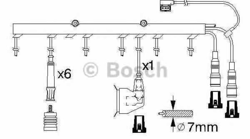 Set fise bujii BMW 3 Cabriolet E30 BOSCH 0 986 356 323