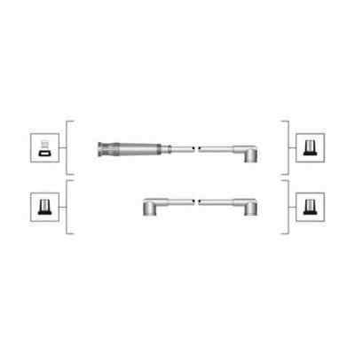 Set fise bujii BMW 3 E21 MAGNETI MARELLI