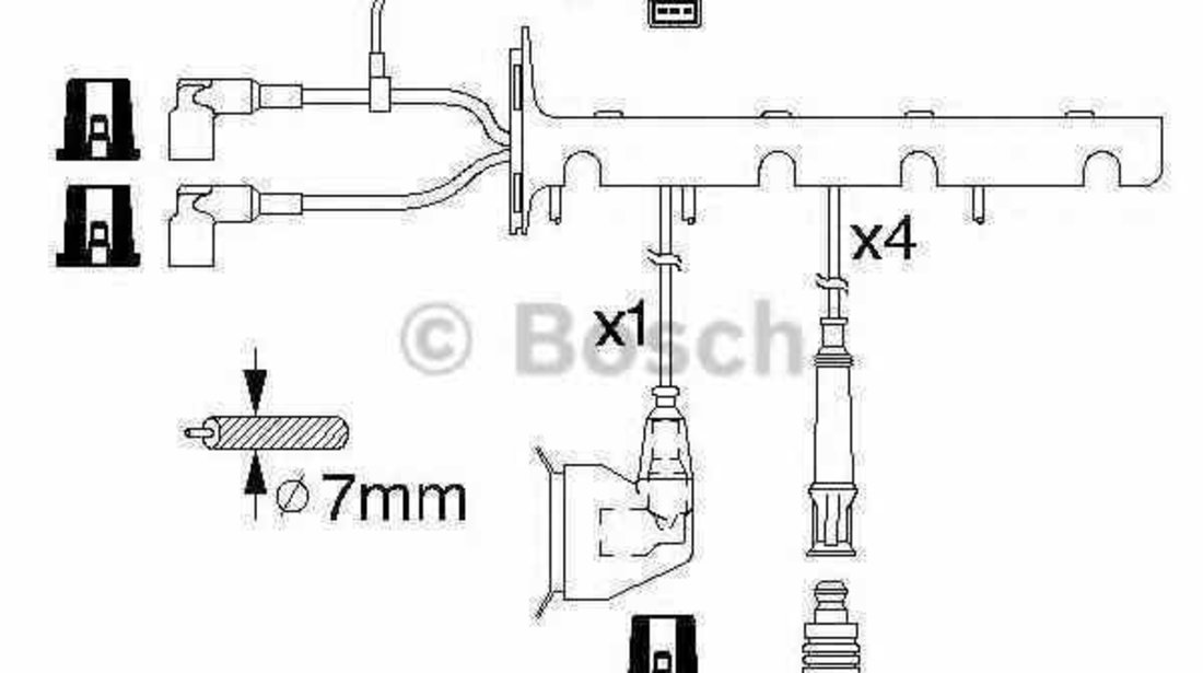 Set fise bujii BMW 3 E30 BOSCH 0 986 356 325