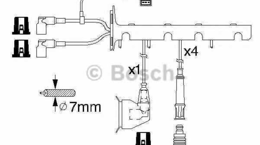 Set fise bujii BMW 3 E30 BOSCH 0 986 356 325