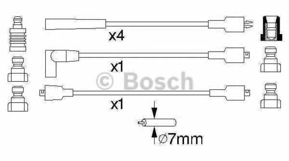 Set fise bujii CHRYSLER VOYAGER II ES BOSCH 0 986 356 834