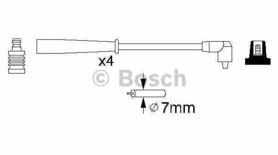 Set fise bujii CITROËN EVASION 22 U6 BOSCH 0 986 356 727