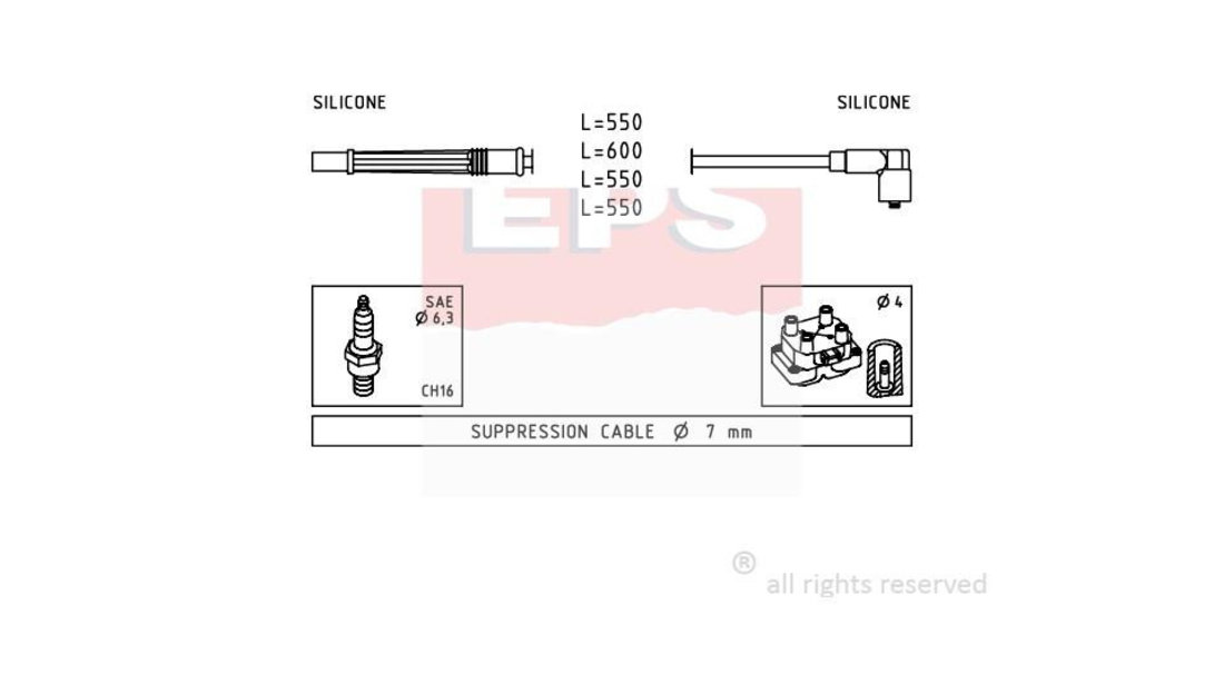 Set fise bujii Dacia SANDERO 2008-2016 #2 0986356393