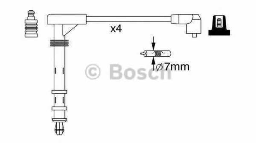 Set fise bujii FIAT MULTIPLA 186 BOSCH 0 986 357 261