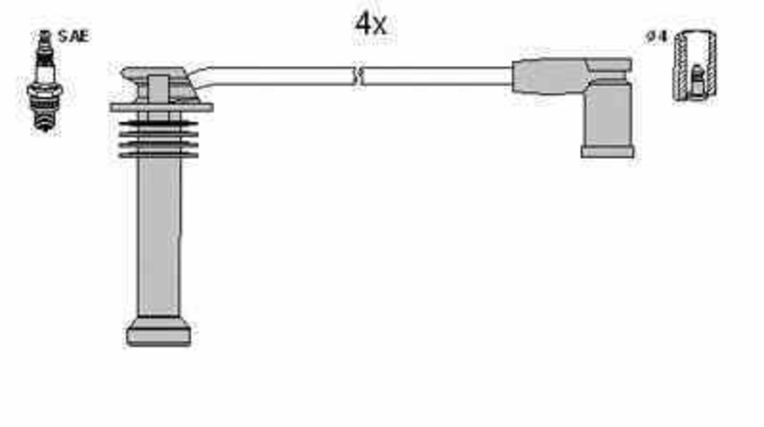 Set fise bujii FORD MONDEO III B5Y HÜCO 134839