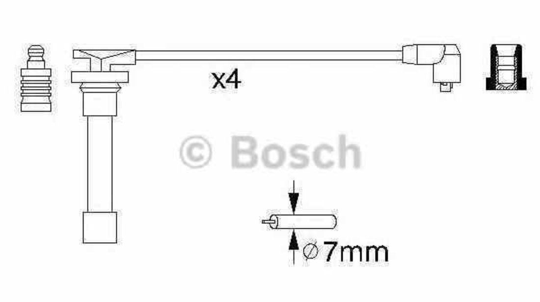 Set fise bujii HONDA CIVIC V cupe EJ BOSCH 0 986 356 721