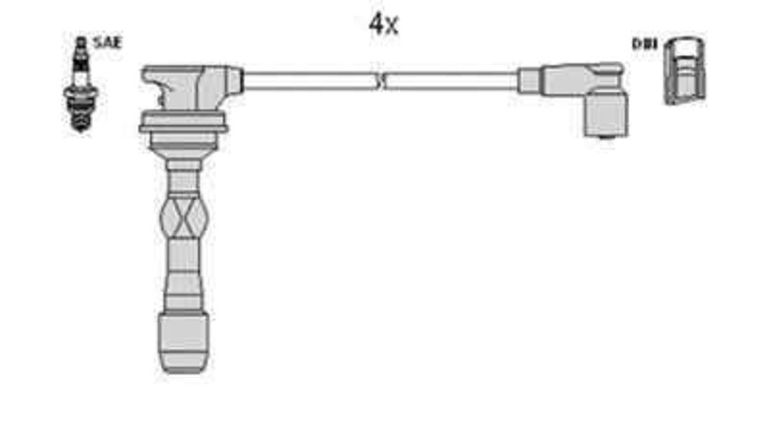 Set fise bujii HYUNDAI i20 (PB, PBT) HÜCO 134118