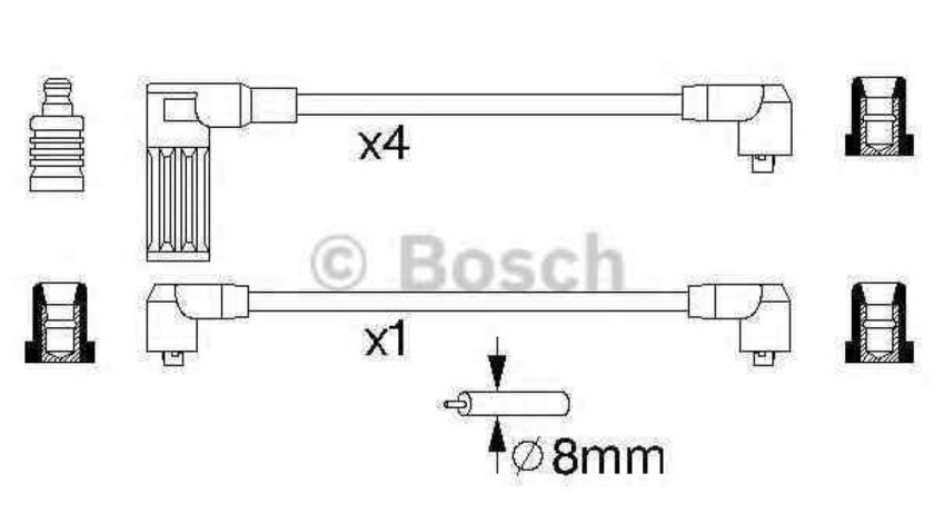 Set fise bujii LANCIA DEDRA 835 BOSCH 0 986 356 718