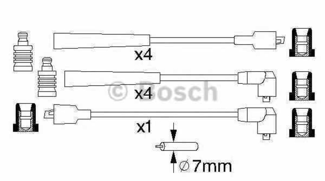 Set fise bujii LAND ROVER DISCOVERY I LJ LG BOSCH 0 986 356 831