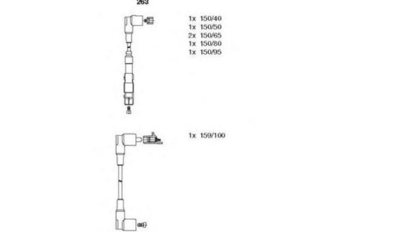 Set fise bujii Mercedes 190 (W201) 1982-1993 #2 0300890558