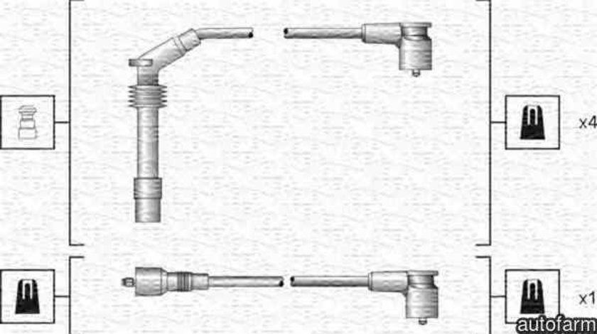 Set fise bujii OPEL CORSA B 73 78 79 MAGNETI MARELLI 941318111140