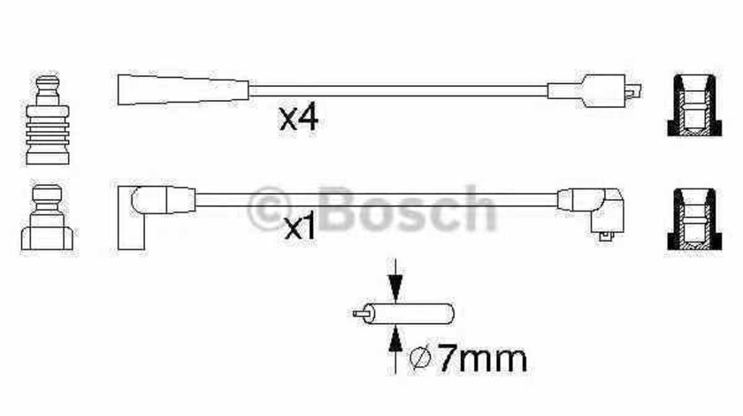 Set fise bujii RENAULT CLIO I caroserie S57 BOSCH 0 986 356 798