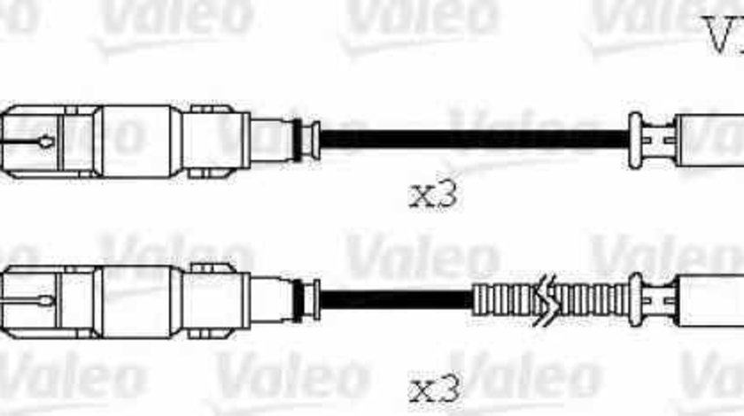 Set fise bujii SMART FORTWO cupe 450 VALEO 346071