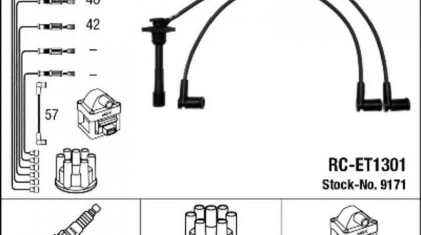 Set fise bujii Toyota CARINA E limuzina (_T19_) 1992-1997 #2 0300891370