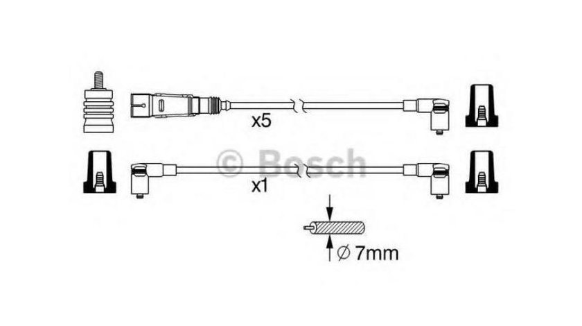 Set fise bujii Volkswagen VW TRANSPORTER Mk IV platou / sasiu (70XD) 1990-2003 #2 0986356371