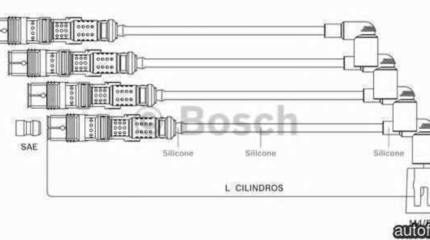 Set fise bujii VW GOLF V 1K1 BERU ZEF15720300891572