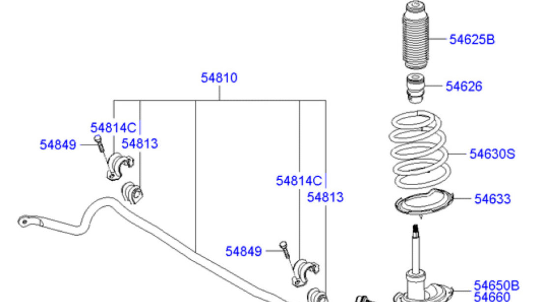 Set flanse rulment punte fata Hyundai Accent III SKF 54610-1G500
