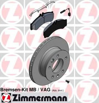 Set frana, frana disc VW CRAFTER 30-35 bus (2E) (2006 - 2016) ZIMMERMANN 640.4312.00 piesa NOUA
