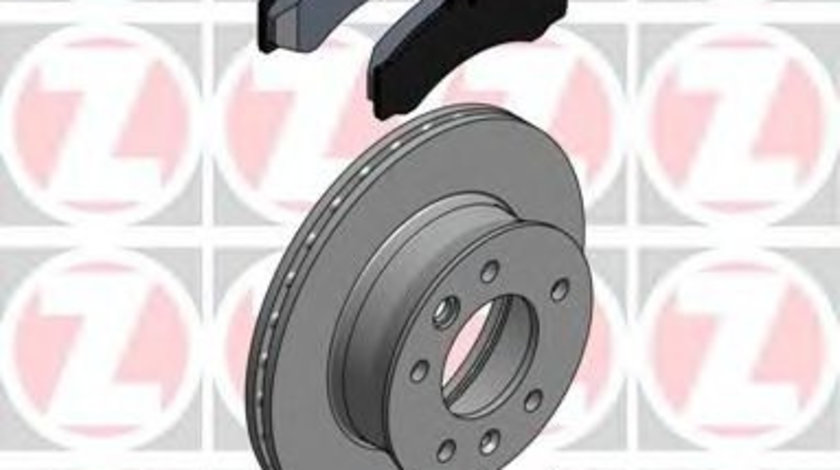 Set frana, frana disc VW CRAFTER 30-50 platou / sasiu (2F) (2006 - 2016) ZIMMERMANN 640.4312.00 piesa NOUA