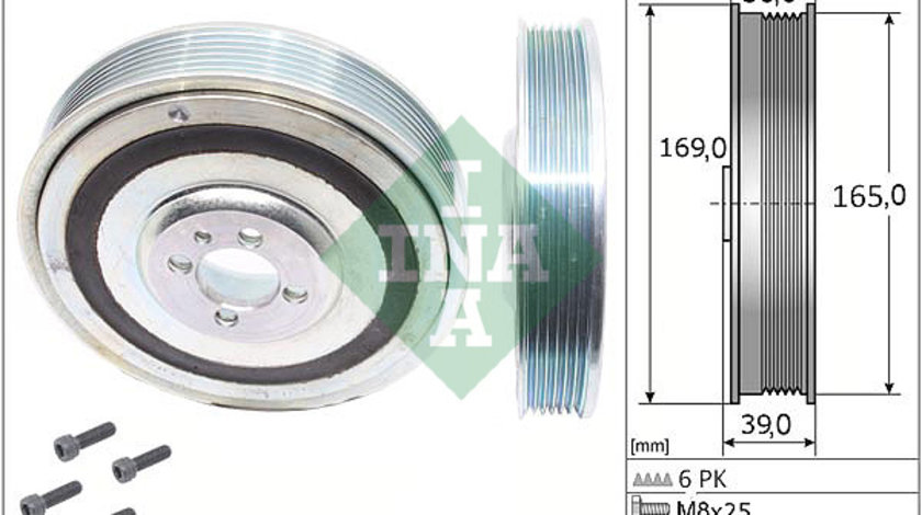 Set fulie, arbore cotit (544008020 INA) ALFA ROMEO,CADILLAC,CHRYSLER,FIAT,HOLDEN,LANCIA,OPEL,SAAB,SUZUKI,VAUXHALL