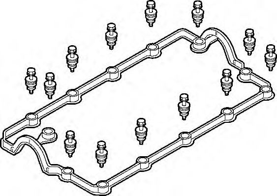 Set garnituri, Capac supape AUDI A3 (8L1) (1996 - 2003) ELRING 726.290 piesa NOUA