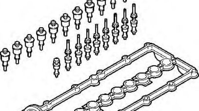 Set garnituri, Capac supape BMW Seria 3 Cupe (E46) (1999 - 2006) ELRING 357.900 piesa NOUA