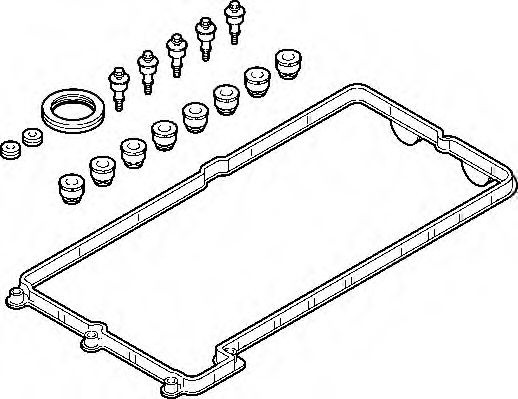 Set garnituri, Capac supape BMW X5 (E70) (2007 - 2013) ELRING 725.340 piesa NOUA
