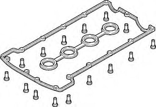 Set garnituri, Capac supape FORD TRANSIT bus (FD, FB, FS, FZ, FC) (2000 - 2006) ELRING 569.860 piesa...