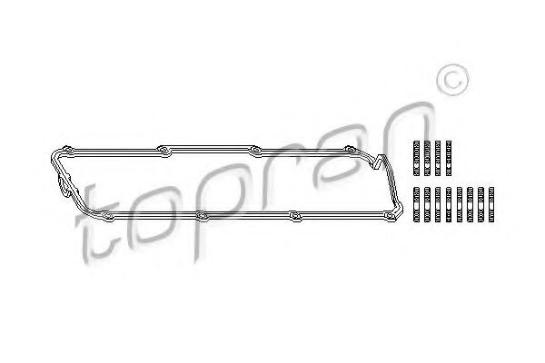 Set garnituri, Capac supape VW VENTO (1H2) (1991 - 1998) TOPRAN 107 144 piesa NOUA