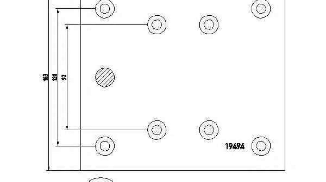 Set garnituri de frictiune frana tambur MERCEDES-BENZ ATEGO TEXTAR 1949402