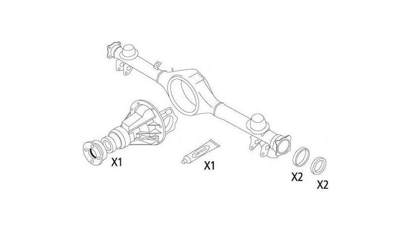 Set garnituri, diferential Alfa Romeo 155 (1992-1997) [167] #2