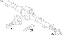 Set garnituri, diferential MITSUBISHI L 200 (K7, K...