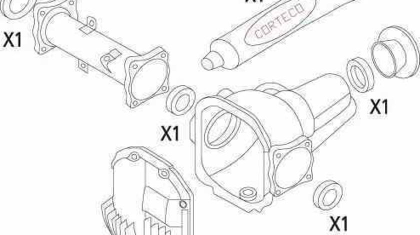 Set garnituri diferential MITSUBISHI PAJERO II V3W V2W V4W CORTECO 19536138