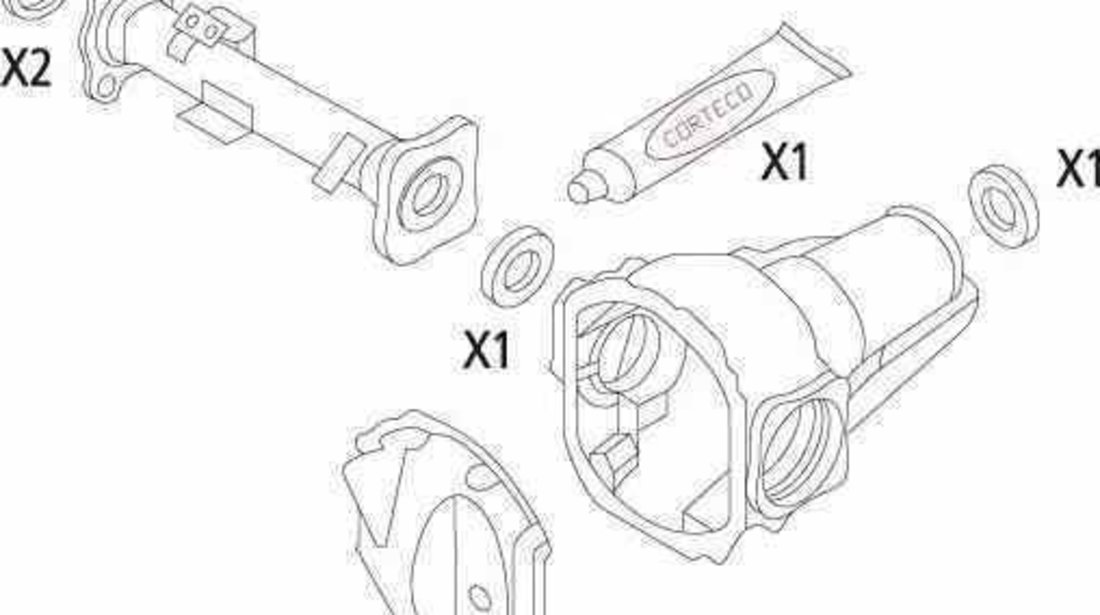 Set garnituri diferential MITSUBISHI PAJERO SPORT K90 CORTECO 19536138