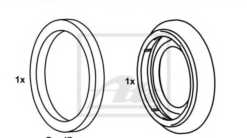 Set garnituri, Etrier frana BMW Seria 3 (E46) (1998 - 2005) ATE 11.0441-4002.2 piesa NOUA