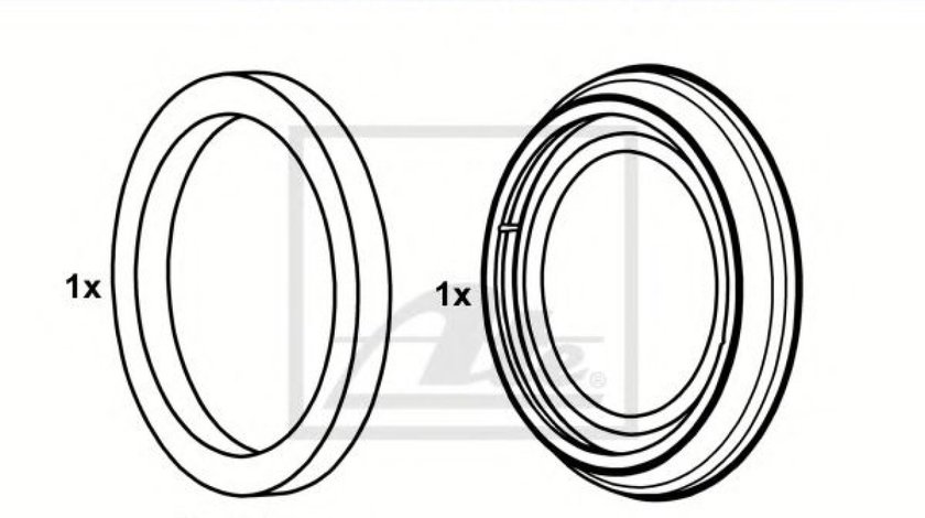 Set garnituri, Etrier frana OPEL ASTRA G Cabriolet (F67) (2001 - 2005) ATE 11.0441-5704.2 piesa NOUA