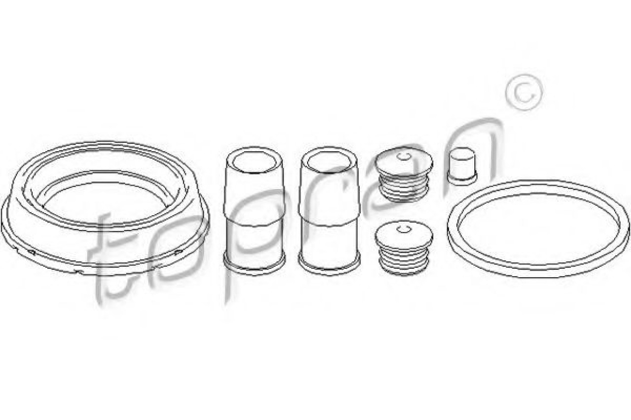 Set garnituri, Etrier frana OPEL VECTRA C (2002 - 2016) TOPRAN 207 694 piesa NOUA