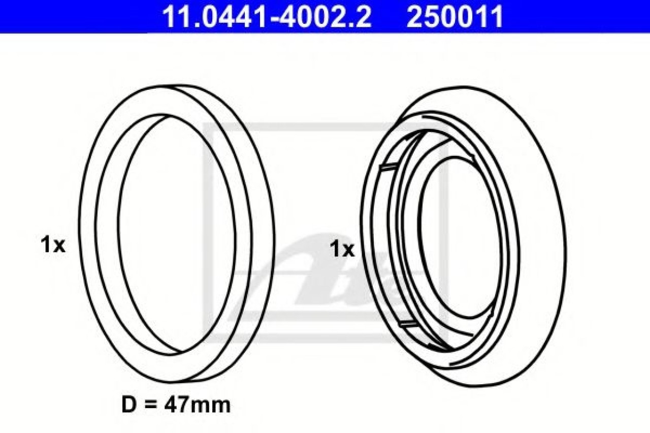 Set garnituri, Etrier frana SAAB 9-5 Combi (YS3E) (1998 - 2009) ATE 11.0441-4002.2 piesa NOUA