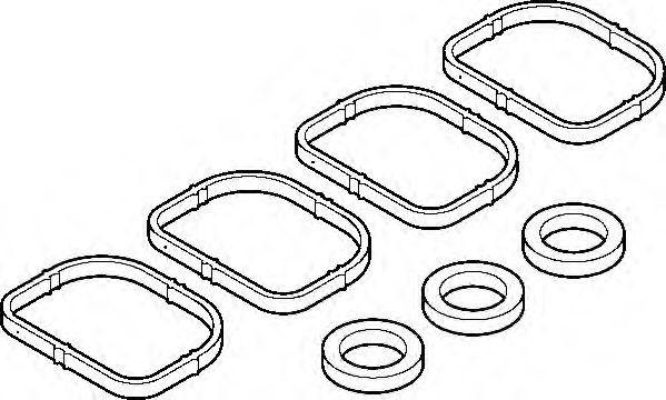 Set garnituri, galerie admisie BMW Seria 3 (E90) (2005 - 2011) ELRING 445.130 piesa NOUA