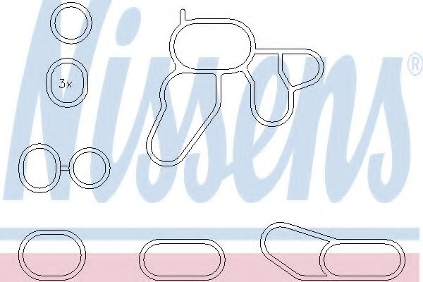 Set garnituri, radiator ulei FIAT IDEA (350) (2003 - 2016) NISSENS 9070005 piesa NOUA