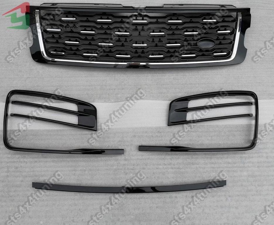 SET GRILA FATA + GRILA BARA FATA RANGE ROVER VOGUE L405 2018-2019 BK [SVA LOOK]
