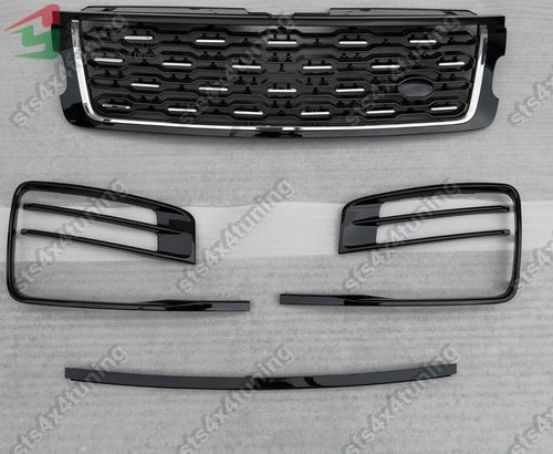 SET GRILA FATA + GRILA BARA FATA RANGE ROVER VOGUE L405 2018-2019 BK [SVA LOOK]
