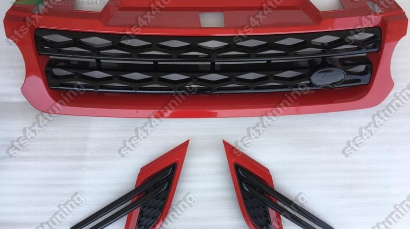 SET GRILA FATA + GRILE LATERALE RANGE ROVER SPORT L494 2014-2017 RDBK [OE LOOK] [3-BUC]