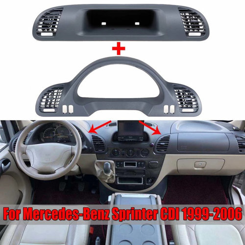 Set Grila Ventilatie Consola Centrala Sofer + Pasager Compatibil Mercedes-Benz Sprinter 1 1995-2006 ...