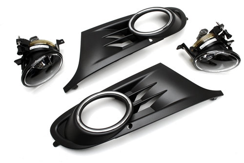 Set Grile Bara Fata + Proiectoare Ceata Dreapta + Stanga Am Volkswagen Golf 6 2008-2013 Hatchback 5K...