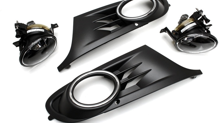 Set Grile Bara Fata + Proiectoare Ceata Dreapta + Stanga Am Volkswagen Golf 6 2008-2013 5K0854662RYP+5K0854661RYP+5K0941700+5K0941699